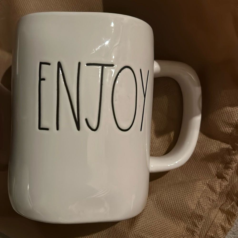 NEW!!  Rae Dunn ENJOY Original Ceramic 16 oz Coffee Mug